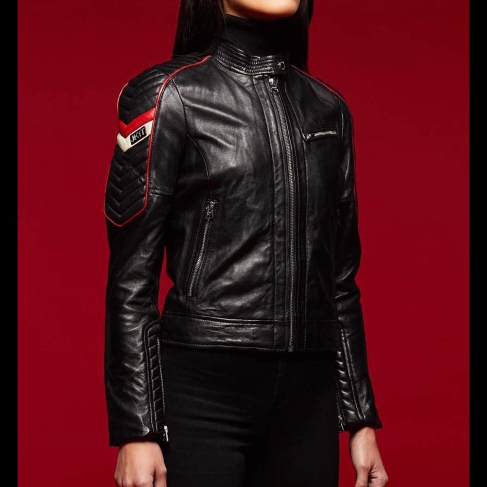 Jack1t genuine leather motorcycle/biker jacket